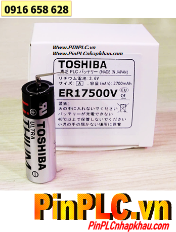Toshiba ER17500V, Pin nuôi nguồn Toshiba ER17500V Lithium 3.6V A 2700mAh _Xuất xứ NHẬT